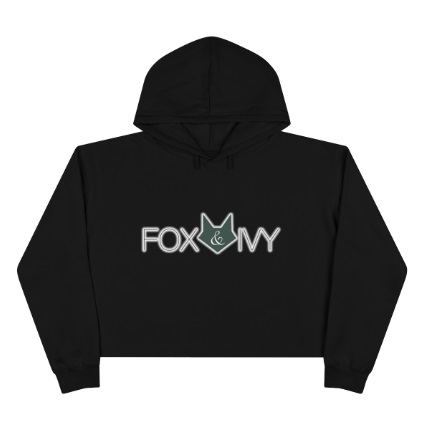 Black Crop Hoddie